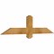 Ekena Millwork Eugene Rough Sawn Timber Gable Bracket, Western Red Cedar, 48"W x 12"H x 2"D x 4"F, 6/12 Pitch GBW048X12X0204EUG00RWR - alternate 4